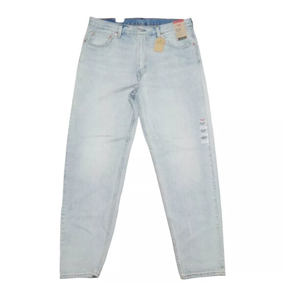 Levi's 550 Relaxed Fit Men's Tapered Leg Jeans Size 36x34 Light Wash Paint Denim